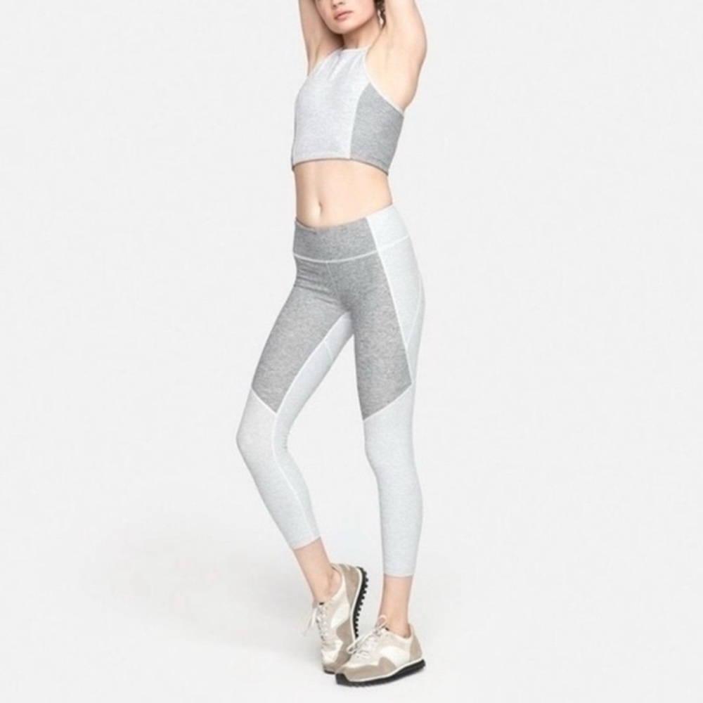 Outdoor Voices Heather Gray Two Tone Activewear leggings
